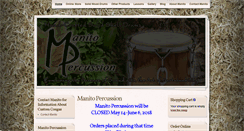 Desktop Screenshot of manitopercussion.com