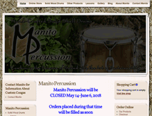 Tablet Screenshot of manitopercussion.com